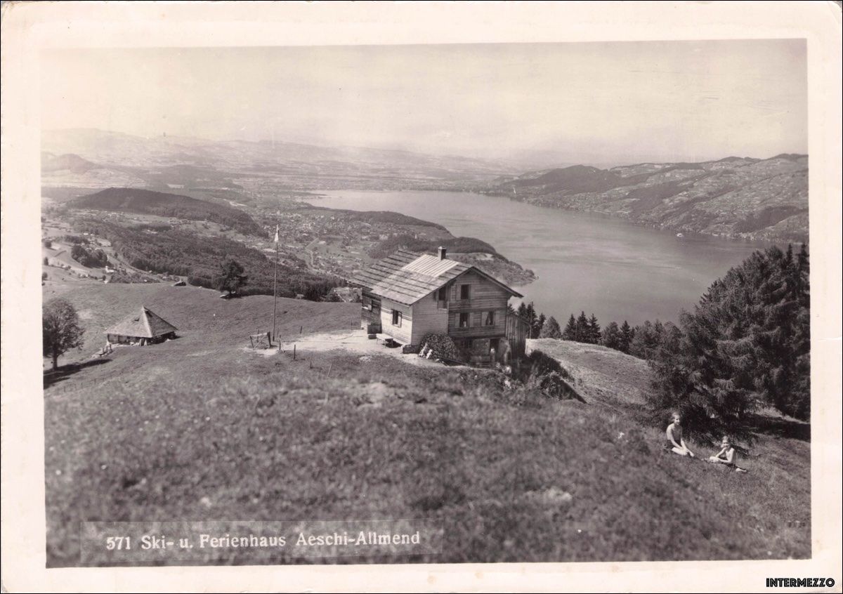 Cartoline postali: Aeschiallmend BE // 1950 Ski- und Ferienhaus – Usato da Basel venduto da intermezzo12