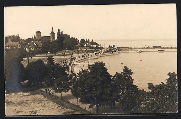 Cartoline postali: Arbon, Neue Quai-Anlage mit Kirche aus d – Usato da Berlin venduto da bartko-reher