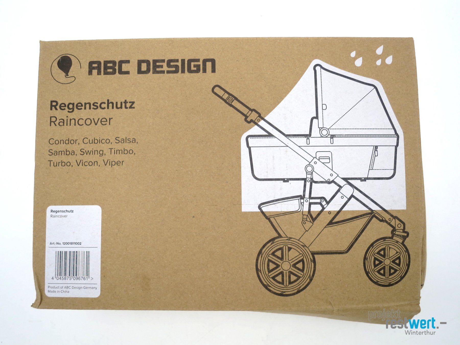ABC Design Carrozzine: ABC Design Kinderwagen Regenschutz – Nuovo (secondo la descrizione) da Winterthur venduto da Restwert_Winterthur 2