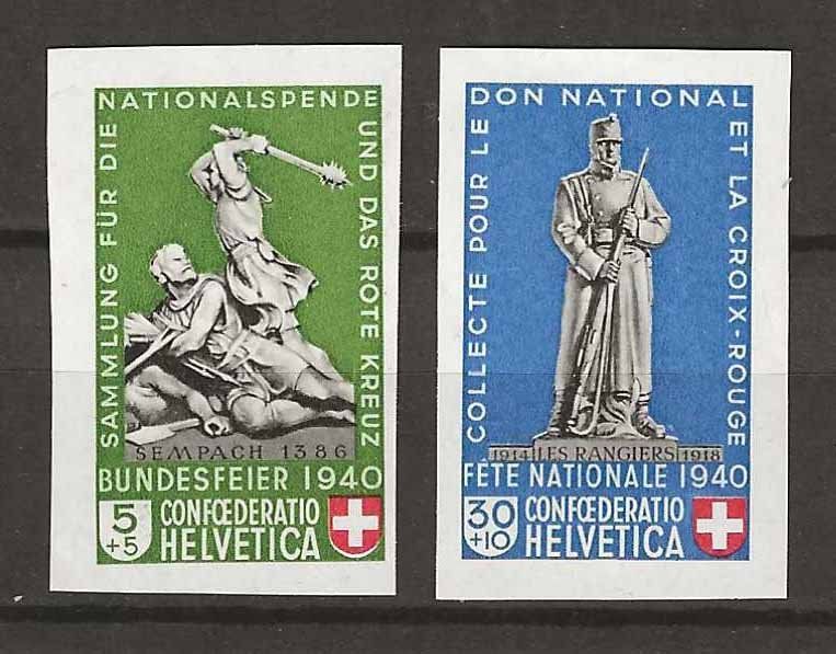 Tutti i francobolli: PP140 - Pro patria 1940  B8, B11 ** – Usato da Trélex venduto da Phil_Albert