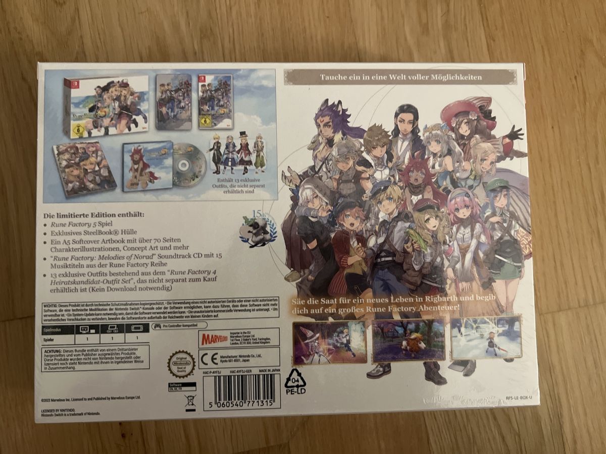 Giochi: Rune Factory 5 Limited Edition sealed – Nuovo e nell'imballaggio originale da Olten venduto da Pandastisch 1