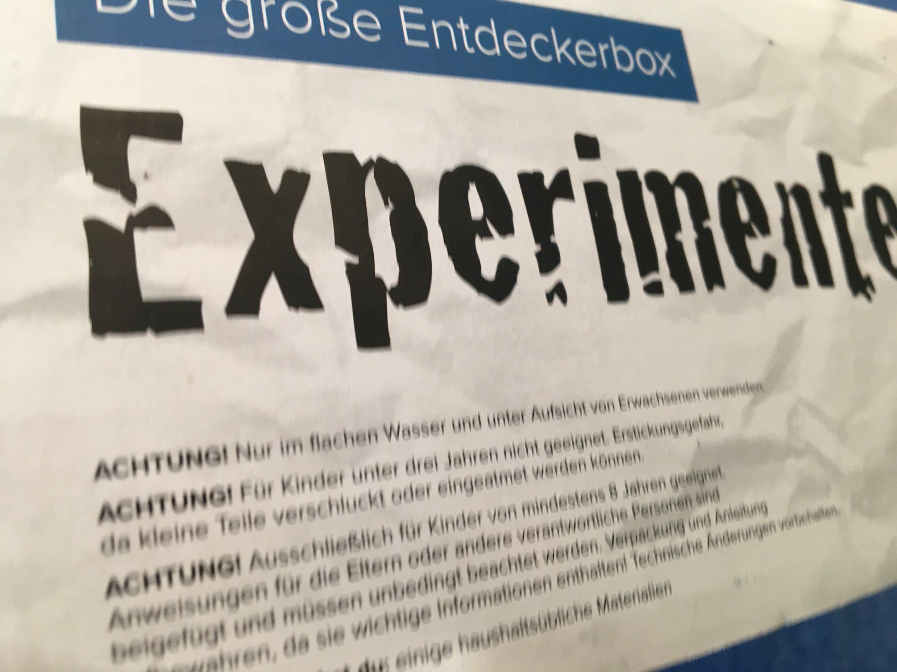Giochi: Experimente für Wasserforscher - Entdeckerbox - Top! – Nuovo e nell'imballaggio originale da Binz venduto da Dsc1 1