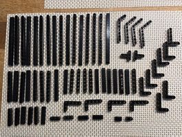 Lego Technik 8110 schwarze runde Lochbalken