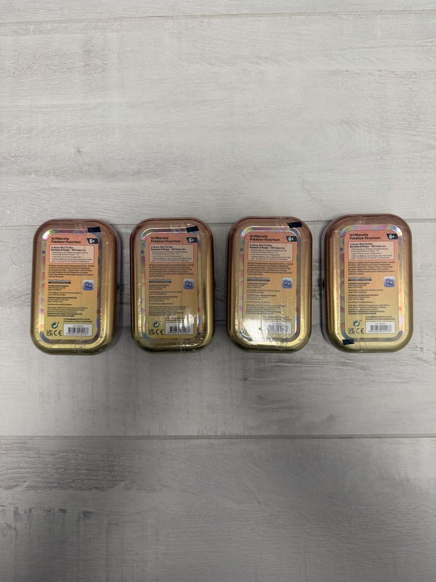 Pokémon Carte collezionabili: 4x 151 Mini Tin (Deutsch) – Nuovo e nell'imballaggio originale da Biel/Bienne venduto da CardSellee 1