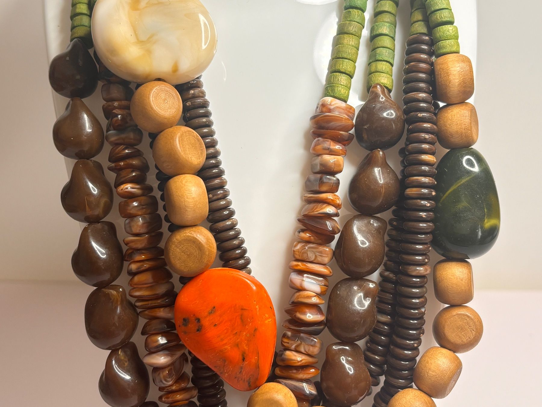 Catenine: Collier original vert et brun ✨ – Nuovo (secondo la descrizione) da Lausanne venduto da mel2dreams 3