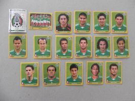 Panini Fussball WM Südafrika 2010 Mexico 17 Stück 49 - 67