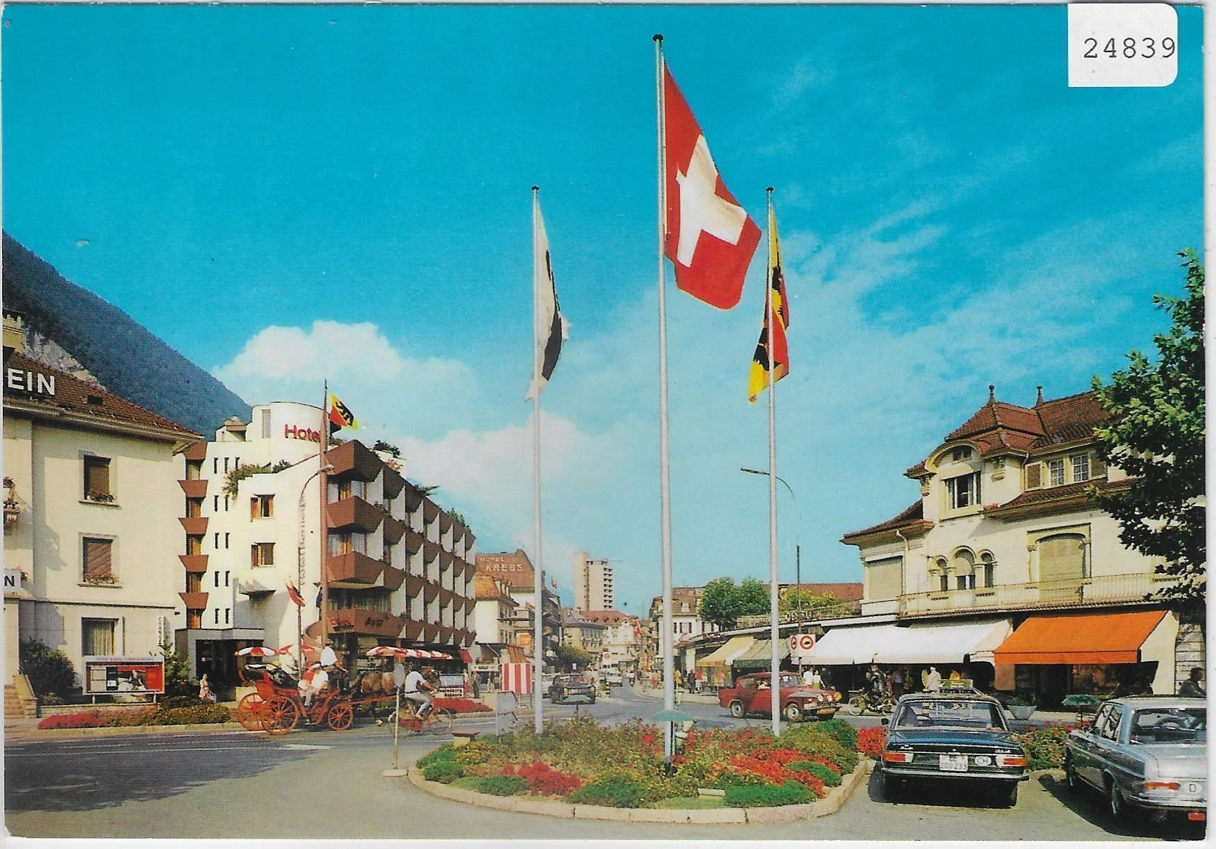 Cartoline postali: Interlaken - Bahnhofstrasse – Antico da Ettingen venduto da Kartenplanet