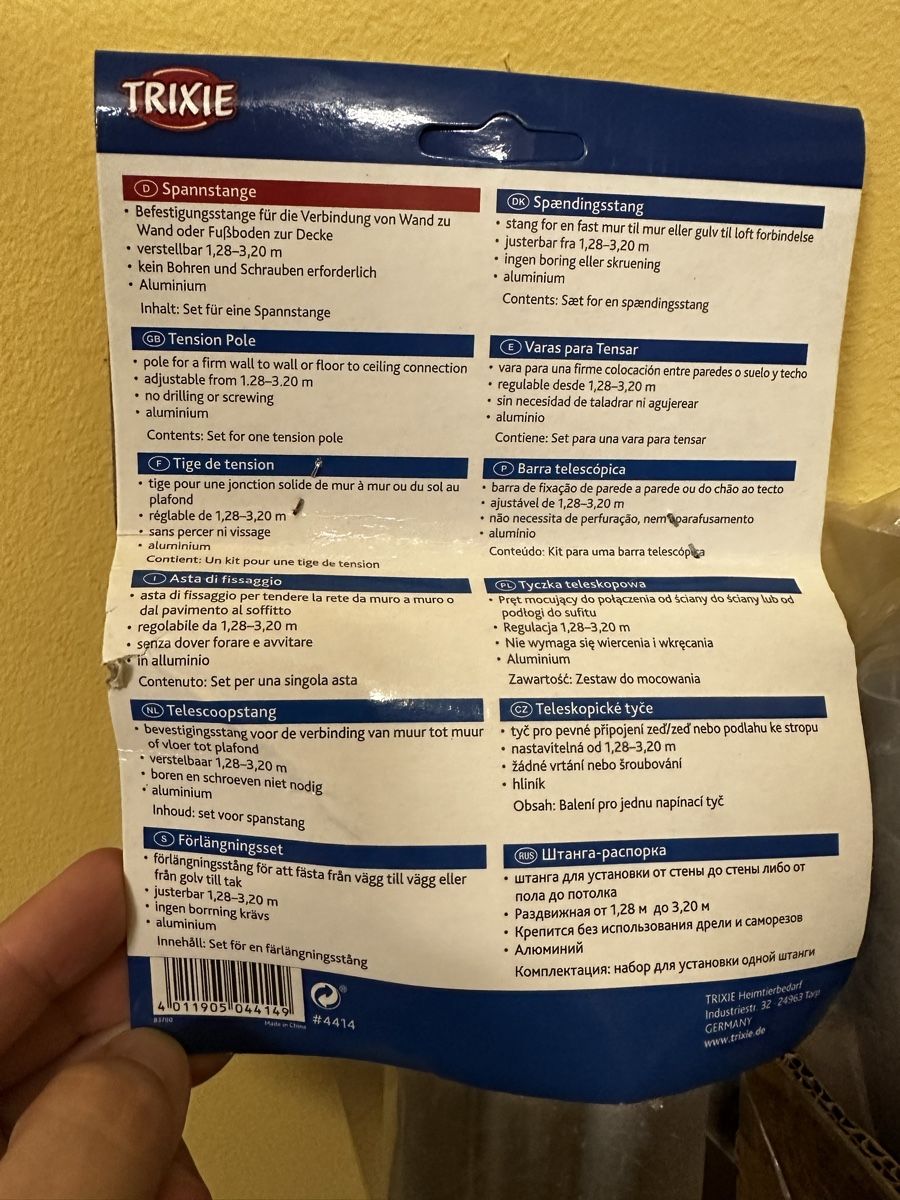 Gabbie, trasporto & Sicurezza: Katzennetz / Spannstangen / Flexi - neu – Nuovo e nell'imballaggio originale da Meilen venduto da CertifiedMagician 3