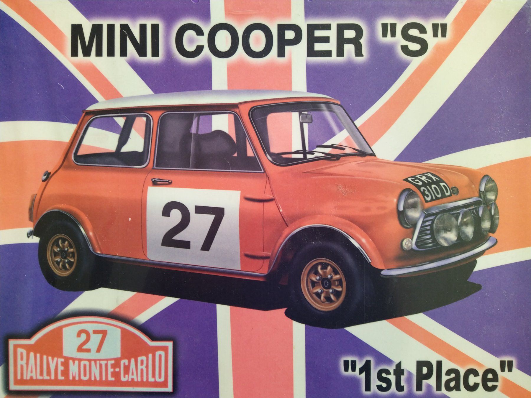 Mini Insegne: Blechschild "MINI COOPER S" Rallye Monte- Carlo – Nuovo e nell'imballaggio originale da Bern venduto da micky031