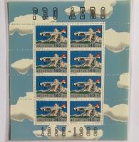 PRO AERO 1988 JU52 - 1 Kleinbogen ** und 5 Ersttagsbriefe