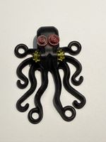 1 Lego Krake Tintenfisch schwarz Custom Figur