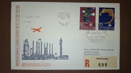 Swissair Zürich - Athen - Kuwait 04.04.1976