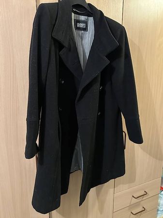 Damenmantel schwarz Gr. 48
