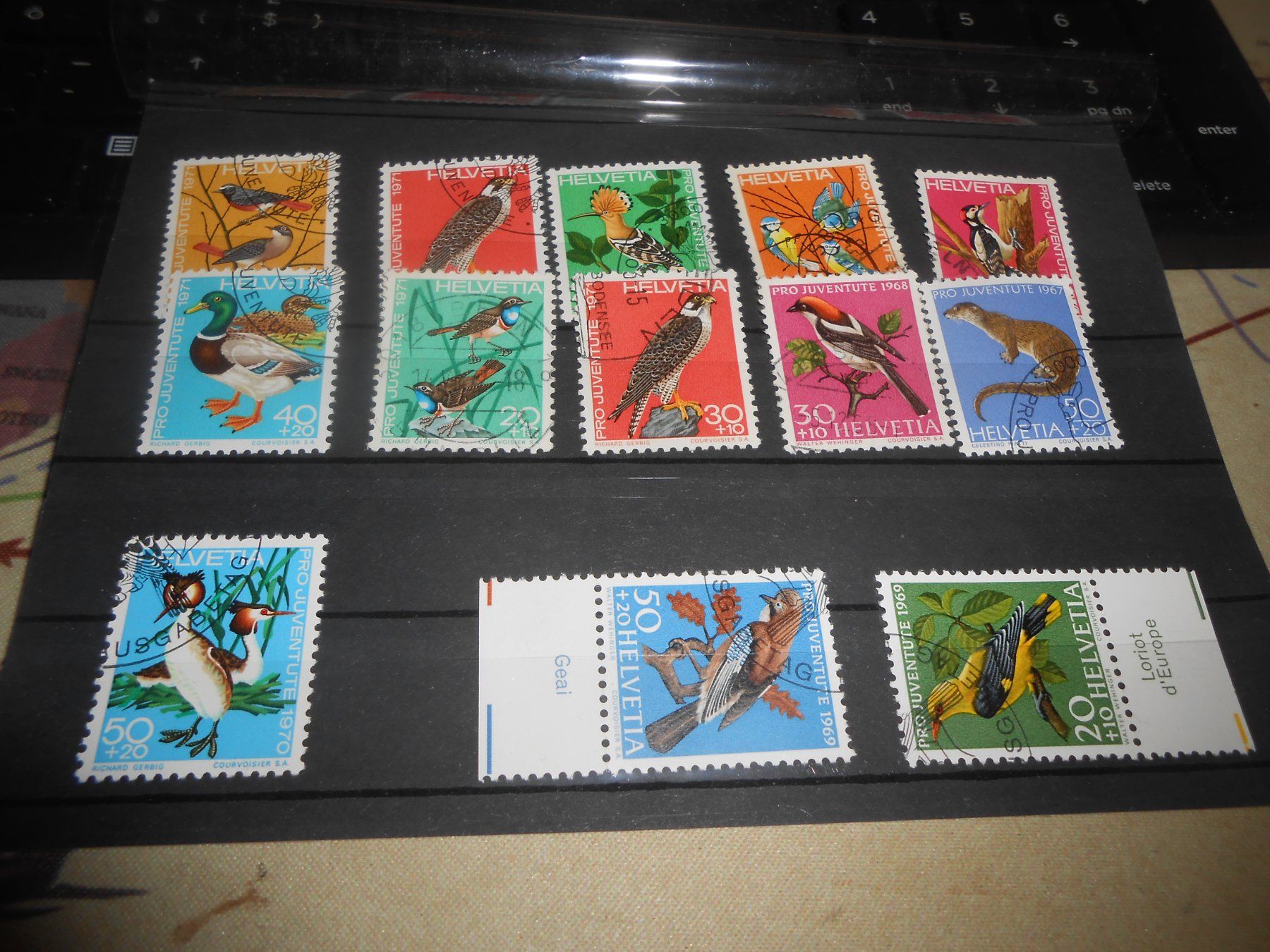 Alle Briefmarken: Briefmarken Vögel Set Pro Juventute Sammlung – Gebraucht aus Basel von Javer