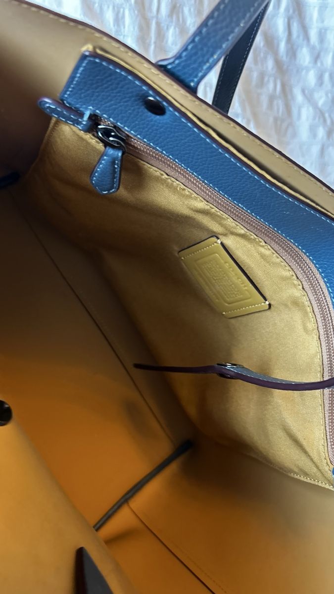 Coach Taschen für Damen: Coach Leder Handtasche, blau-grau – Gebraucht aus Neuenkirch von Bettinaverena 6