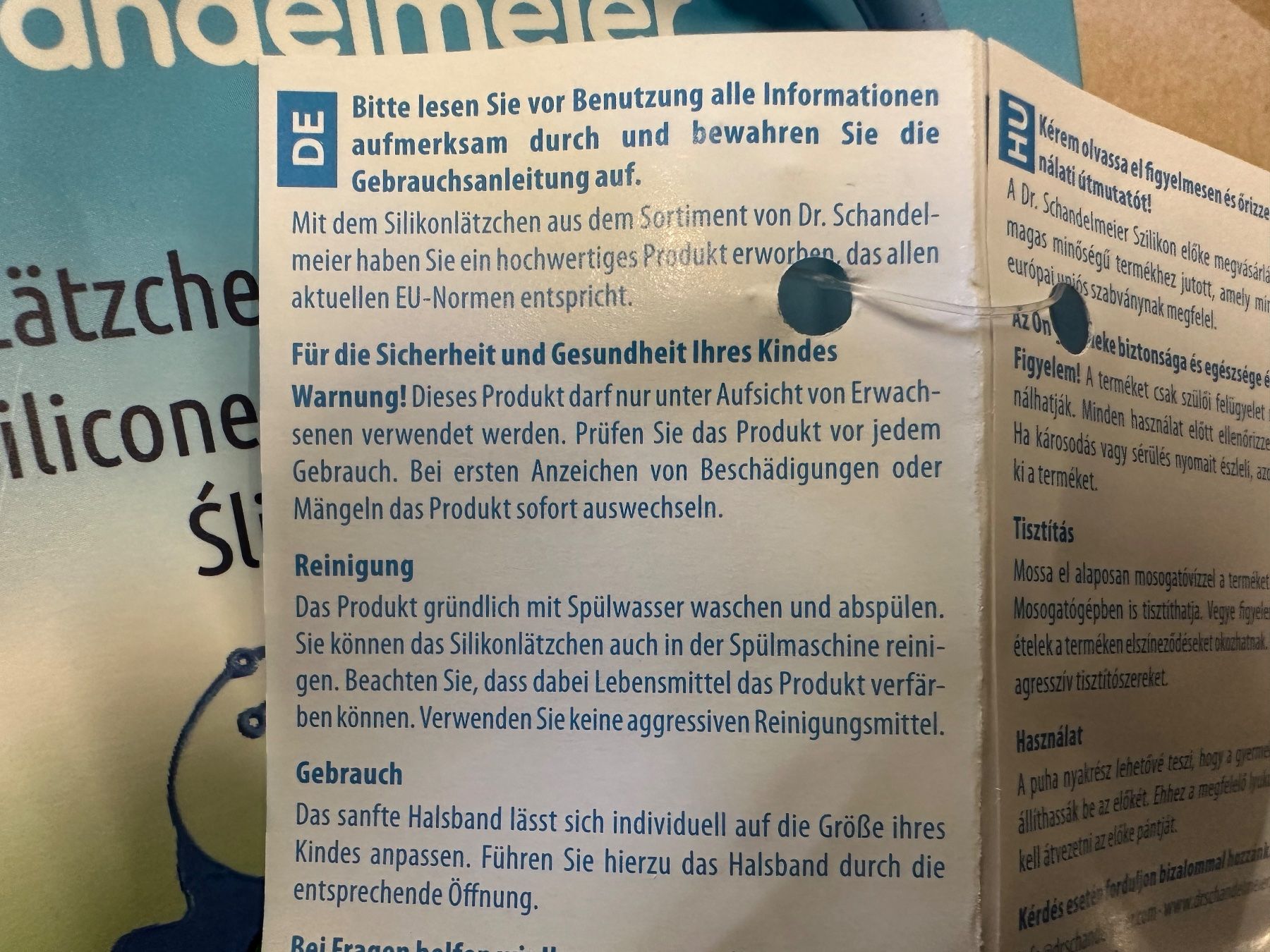 Pasti del neonato: 12 Stk. neue Silikonlätzchen von Dr.Schandelmeier – Usato da Necker venduto da liq24 4