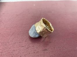 Olga Ribler Fingerring - Gold breit