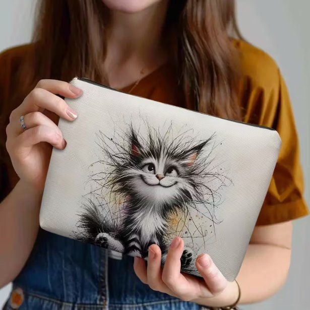 Custodie per cosmetici: Make-up-Tasche Katze – Nuovo e nell'imballaggio originale da Gerlafingen venduto da Tsuru