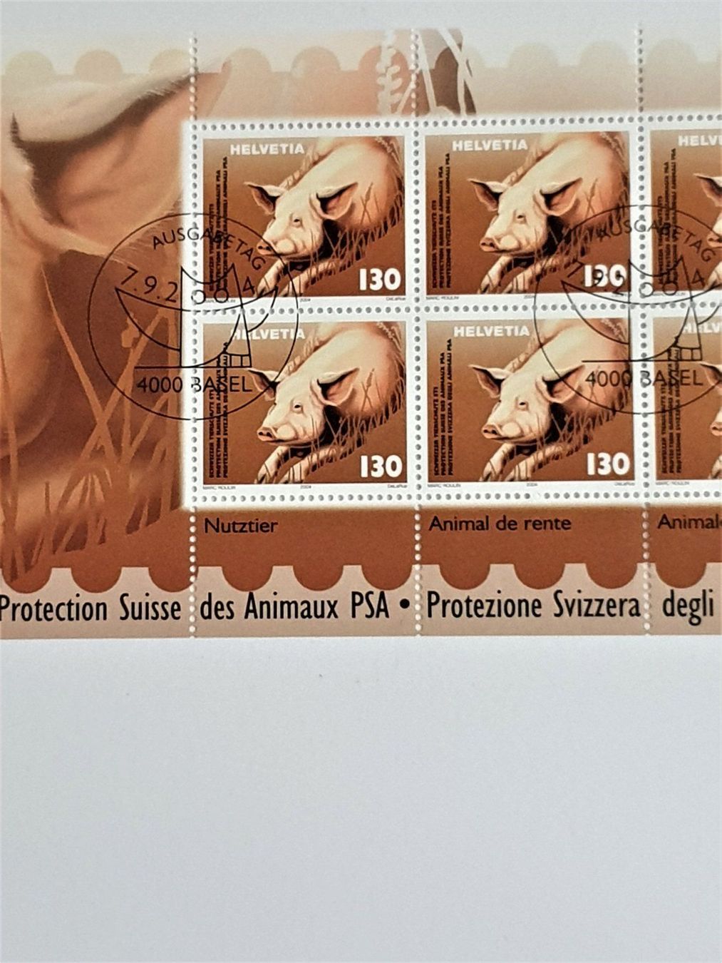 Alle Briefmarken: (153) Sondermarke "Schweizer Tierschutz" – Gebraucht aus Schwarzhäusern von Inot3 2