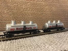 Baby Ruth Kesselwagen, N 2 Stück, Top Zustand, Sammlerstück