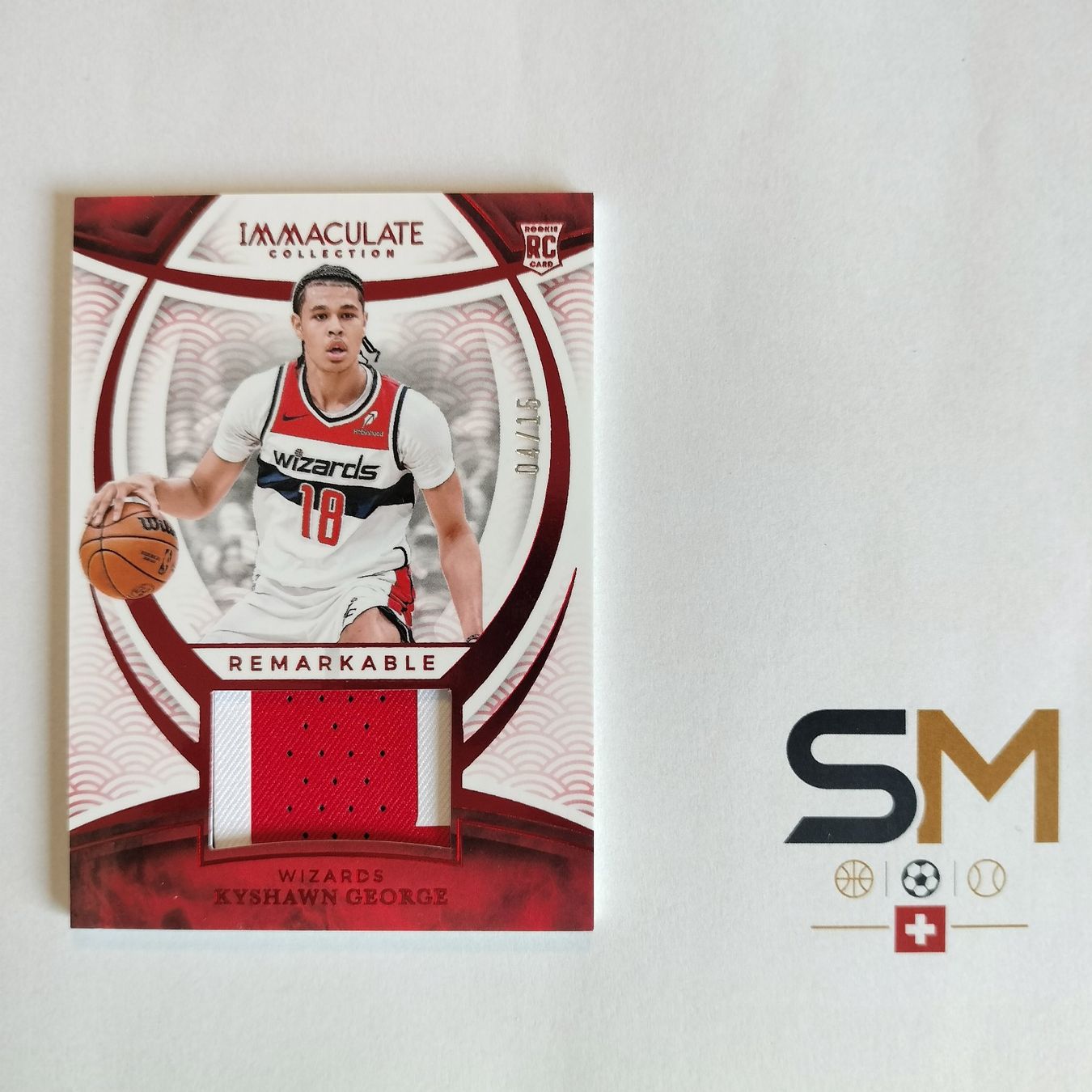 Panini Carte collezionabili: Kyshawn George Immaculate Remarkable RC Patch 04/15 – Nuovo (secondo la descrizione) da Bern venduto da SportsMemos