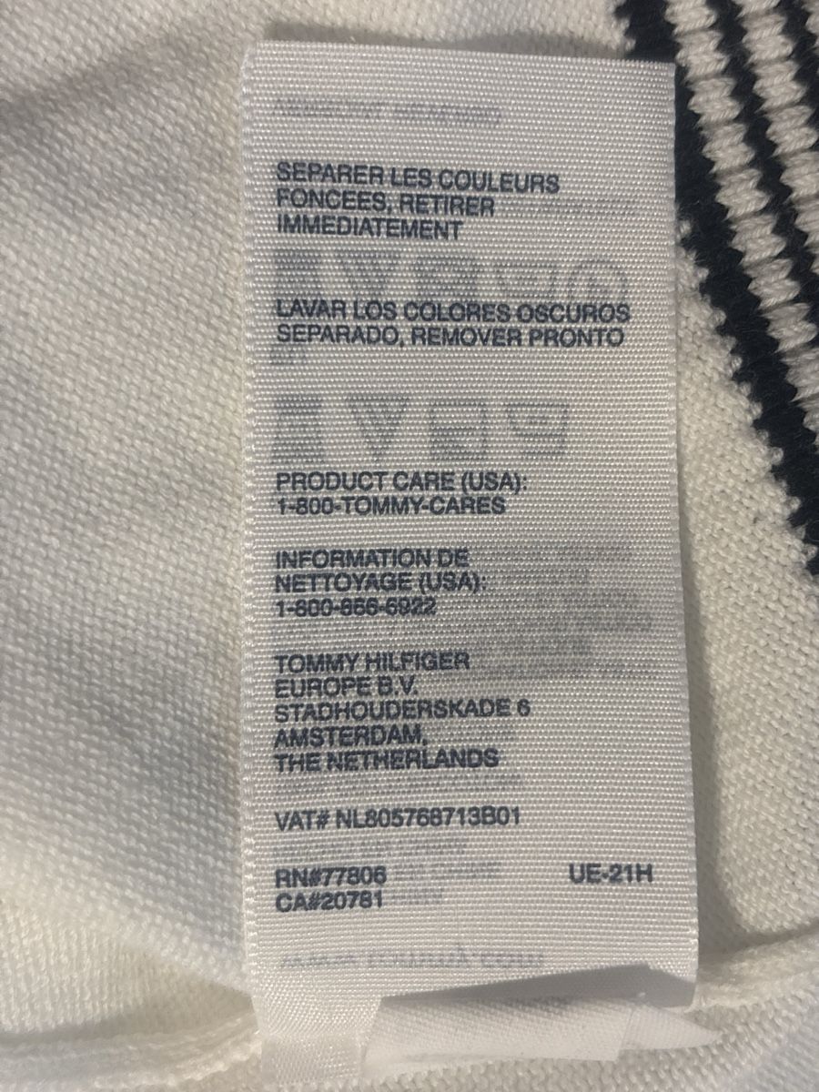 Tommy Hilfiger Maglioni & Felpe: Tommy Hilfiger Herren Pullo  V-Ausschnitt Grösse L Weiss – Usato da Wallisellen venduto da ASZT 4