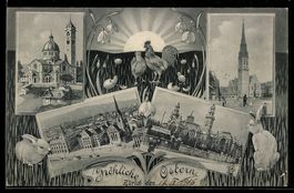 Zürich, Tonhalle, Ortspartien, Collage 