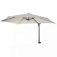 Wandschirm Casoria, Ampelschirm , neigbar, 3m, creme