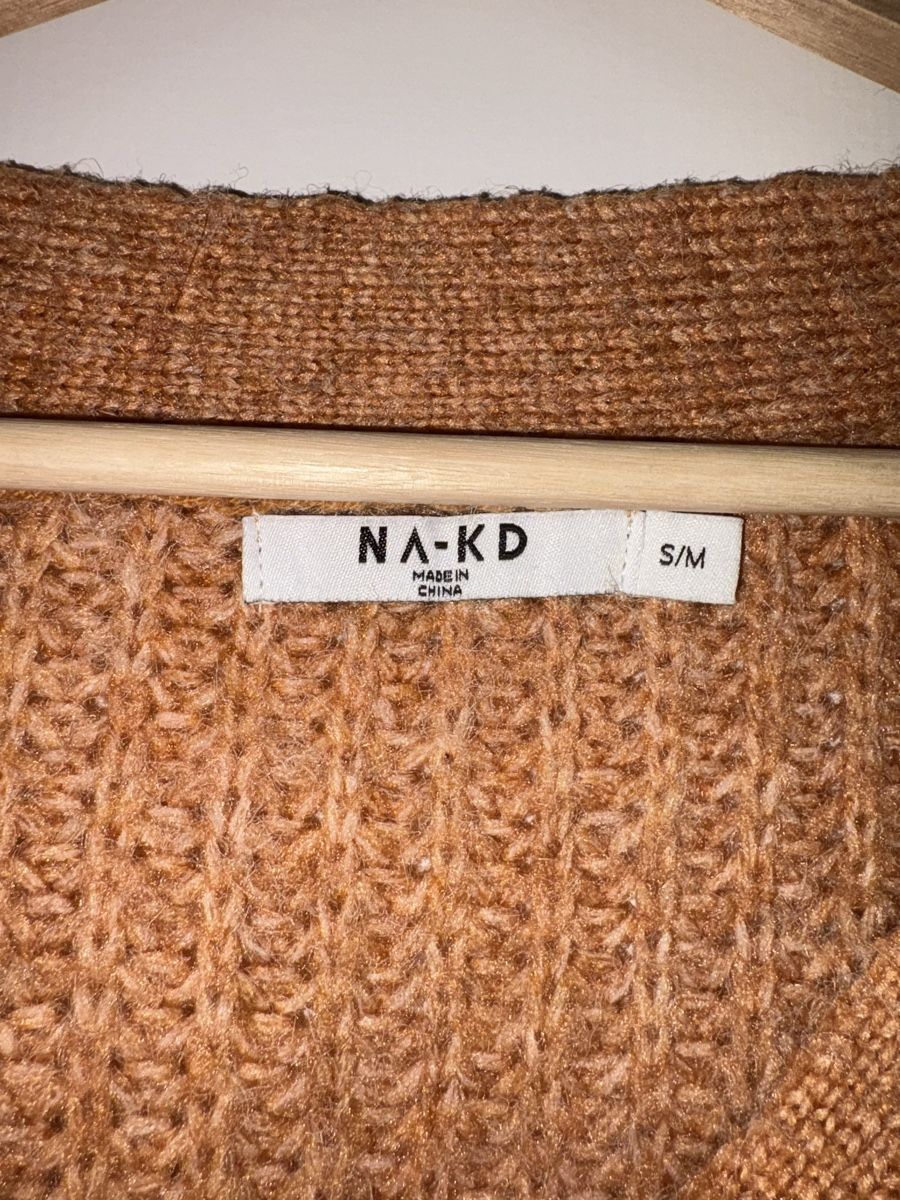 Na-kd Jacken: NA-KD Strickjacke braun/orange Grösse S/M  – Gebraucht aus Rüschlikon von rin_b6sg 1