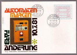 %AKTION%_ATM 5_Schön illustrierter FDC !_FD 10.7.81 BERN 1 !