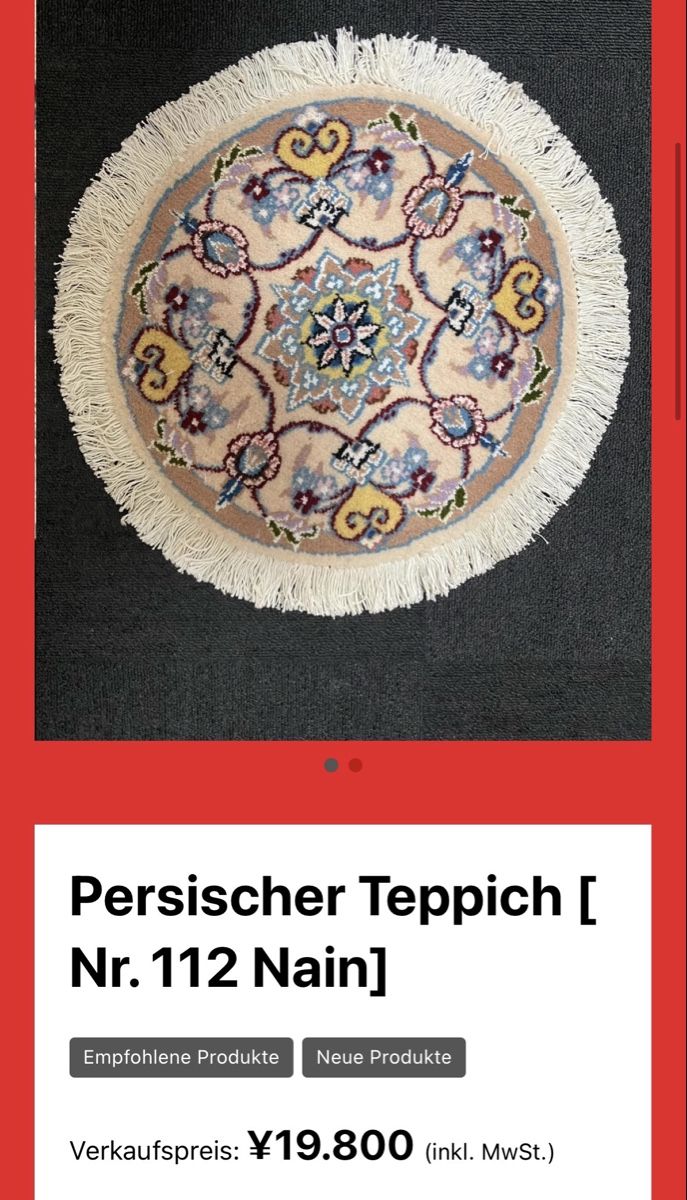 Tapis: Runder Teppich  – Neuf (Voir description) à Schwende par weesli 5