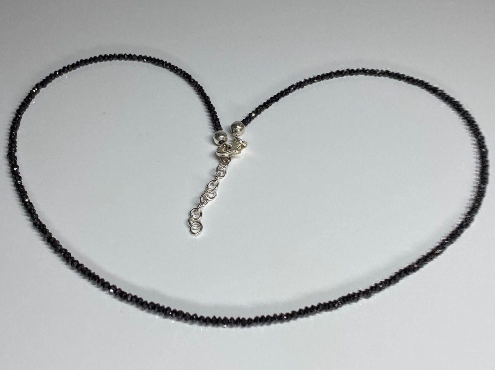 Catenine: Schwarze Diamanten Halskette 19,50ct. – Nuovo e nell'imballaggio originale da Matten b. Interlaken venduto da kero71 4