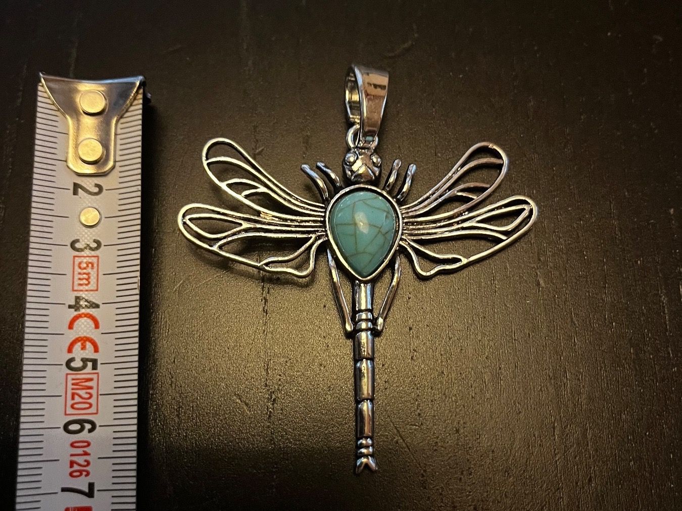 Ciondoli: Amulett/ Anhänger Libelle mit Türkis – Nuovo (secondo la descrizione) da Gams venduto da Mariawicca 3