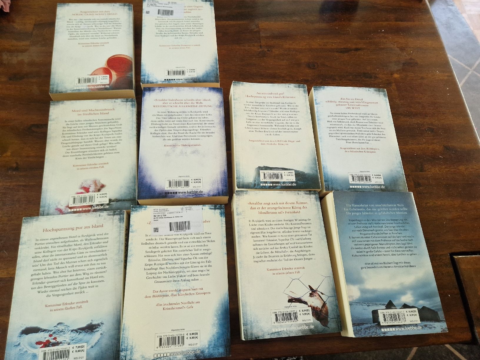 Libri: 10 Bücher von Arnaldur Indridason – Usato da Bern venduto da mme_bear 1