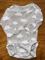 H&M Baby Body, Grösse 62, Langarm, Wolken Design, Top!