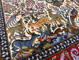 Signierter seltener Seiden Isfahan - *gratis Versand*