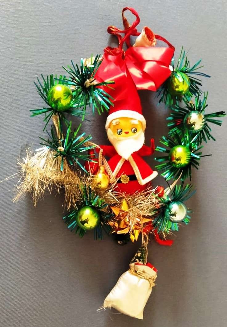 Tutte le decorazioni: Weihnachtskranz / Tür Kranz mit Samichlaus- - 22 cm x 16 cm – Nuovo (secondo la descrizione) da Zürich venduto da 1980ale 3