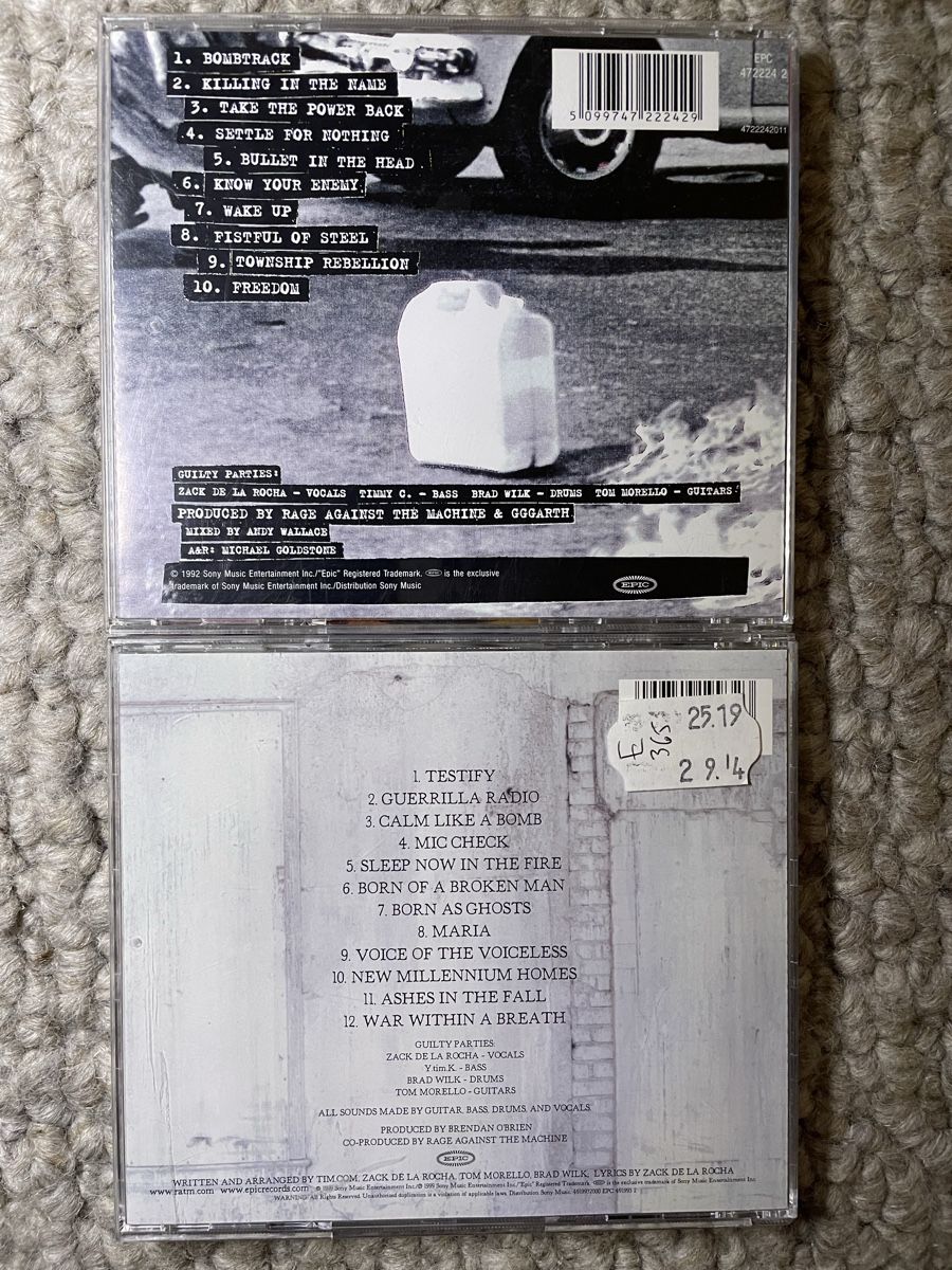 CD: 2x Rage Against The Machine – Usato da Reinach AG venduto da trigger7811 1