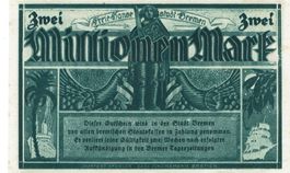 Bremen 2 Mil.Mark 17.08.1923 VZ-VZ+