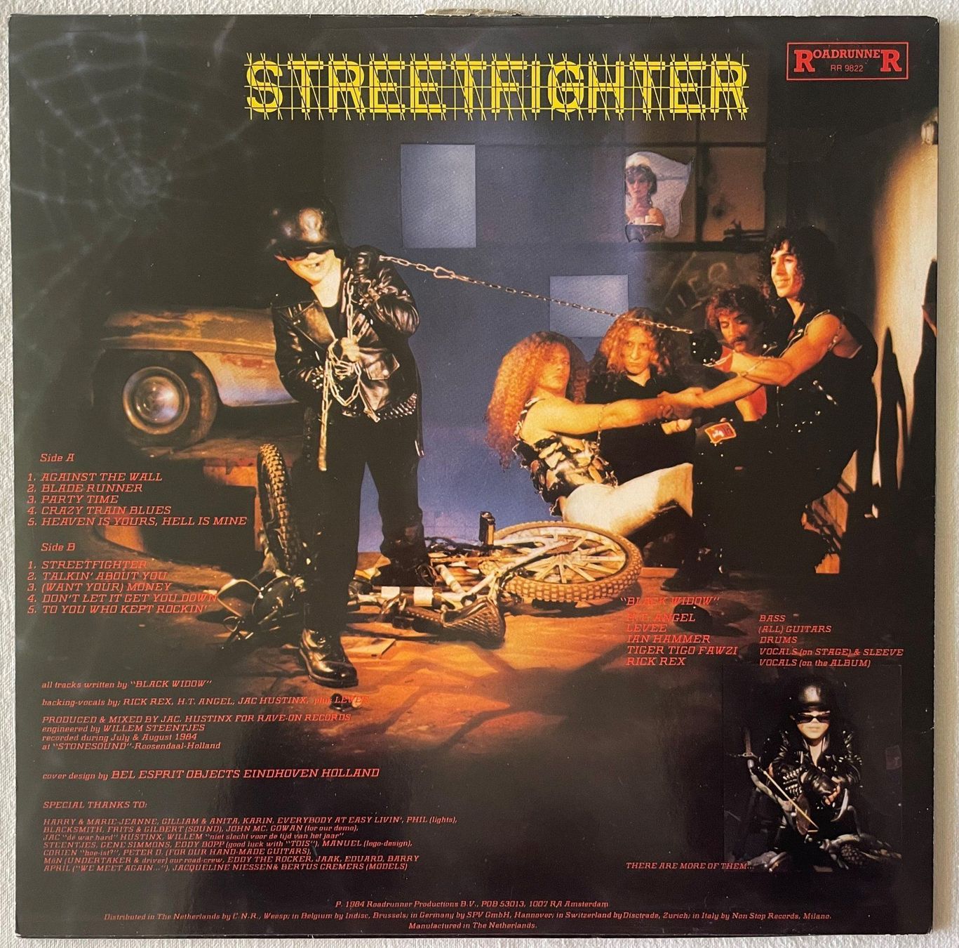 Dischi in vinile: Black Widow - Streetfighter - LP - 1984 - First Press – Usato da Uster venduto da Zardodel 1