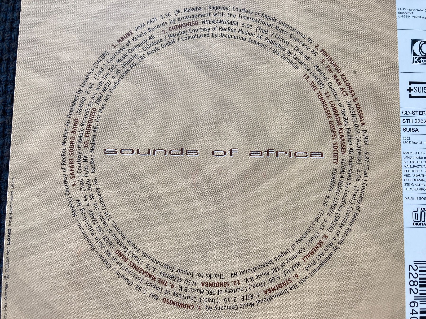 CD: CD, Sounds of Africa – Usato da Baden venduto da Yoyo1 1