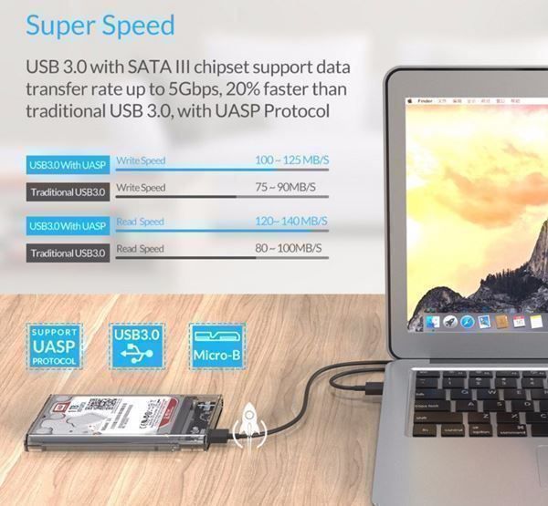 Dischi rigidi: HDD Gehäuse USB3.0 zu Sata 3.0 UASP – Nuovo e nell'imballaggio originale da Unterägeri venduto da RmOnline 2