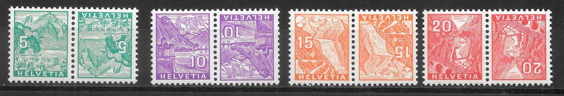 Tous les timbres: Kehrdrucke K28 - K31 Serie 4 Werte ** – Neuf (Voir description) à Olten par clotaldi