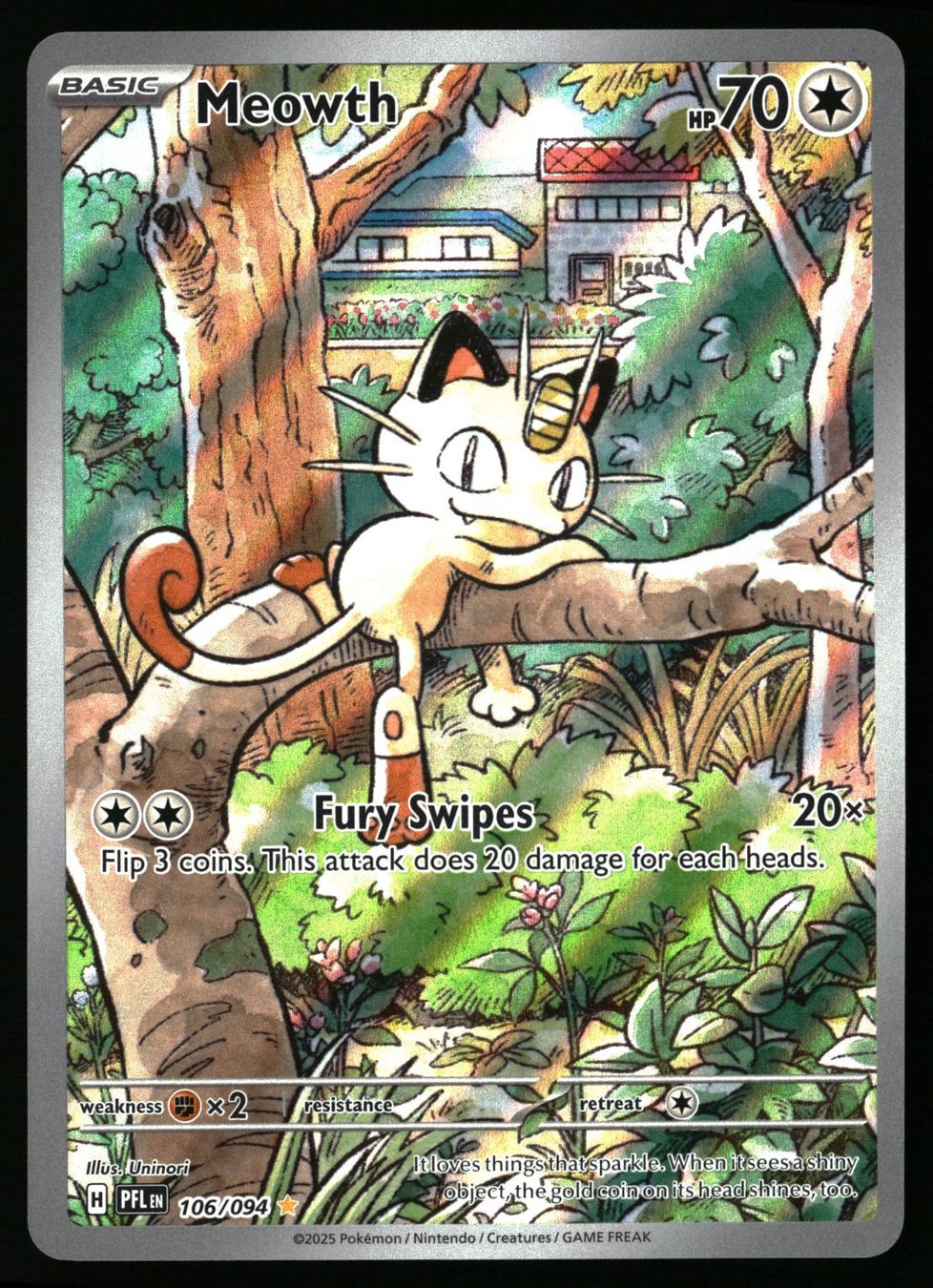 Pokémon Carte collezionabili: Meowth #106 Pokemon Phantasmal Flames – Usato da Feuerthalen venduto da Plazatoys