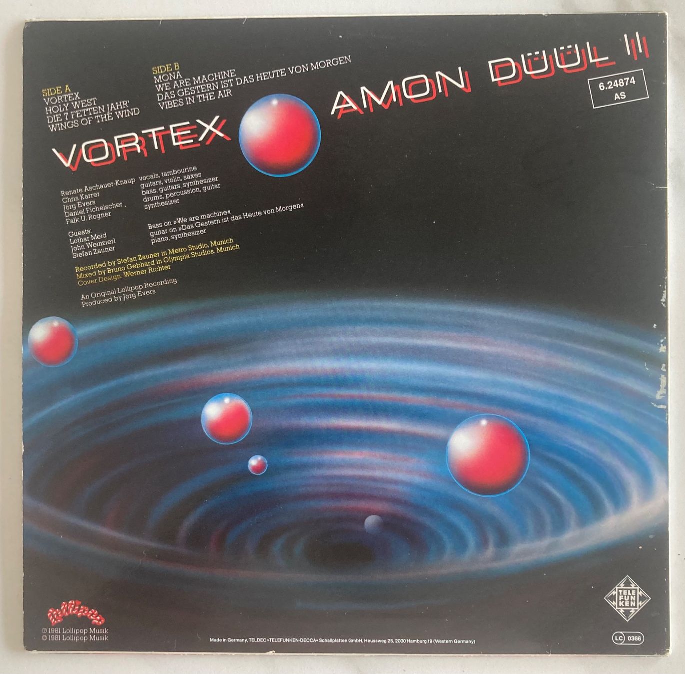 Vinyles: AMON DÜÜL II - VORTEX – D'occasion à Poliez-Pittet par Newtown-Records 1