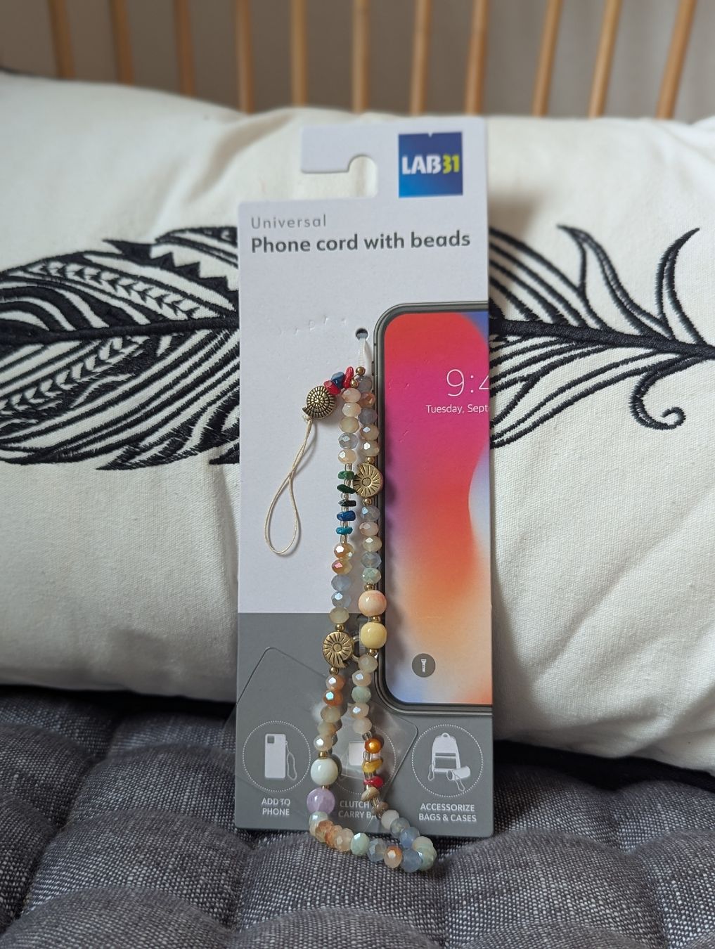 Catenine: Boho Beaded Phone Cord, Universal – Nuovo e nell'imballaggio originale da Schlieren venduto da maseam 1