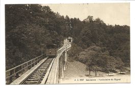 Lausanne (VD) Funiculaire du Signal - Standseilbahn - 1934