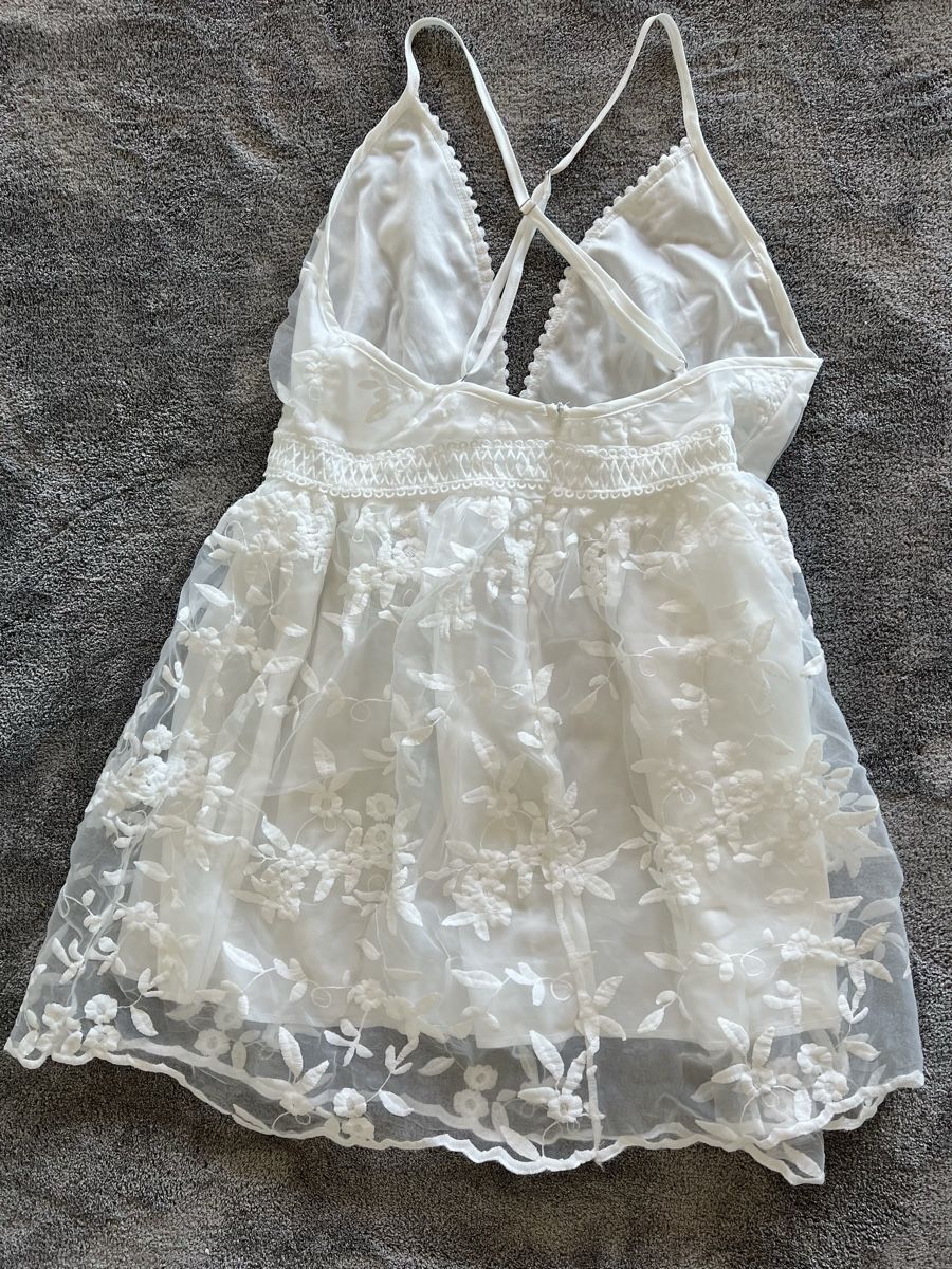 Vestiti: Weisses Sommerkleid – Nuovo e nell'imballaggio originale da St.Gallen venduto da Shopaholic5 4