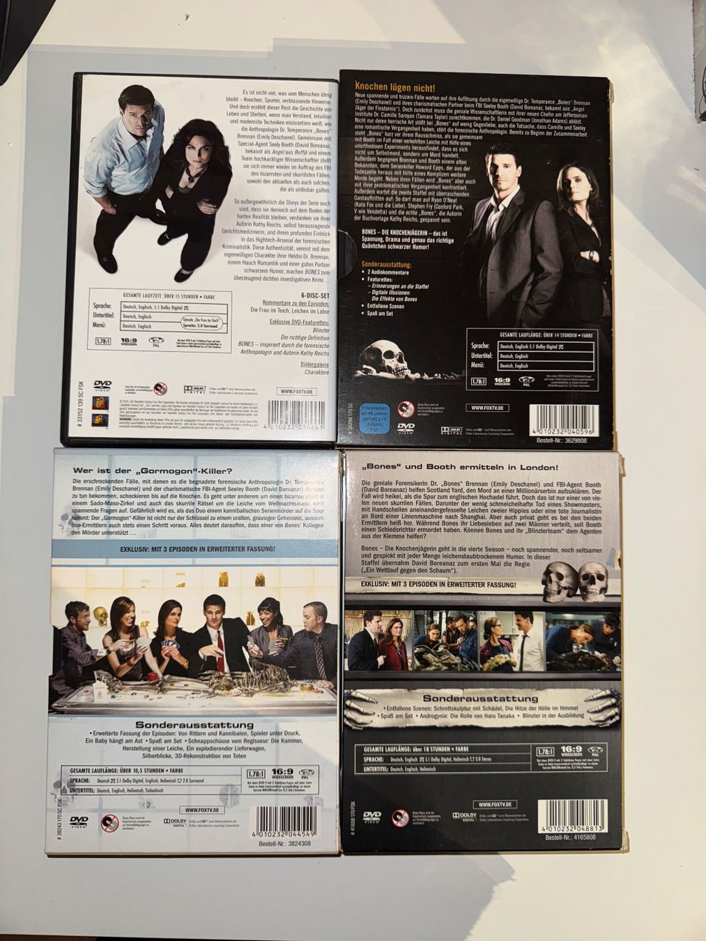 Tutti i DVDs: DVD Sammlung Bones Staffel 1-4 – Usato da Grosswangen venduto da Second_hand_paradise 1
