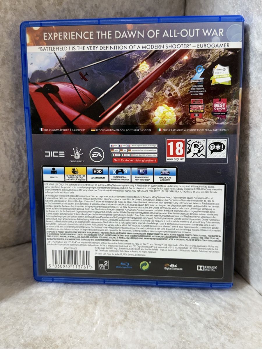 Spiele: Battlefield 1 - PS4 - Top Zustand! – Gebraucht aus Basel von RoyalPerformance 1